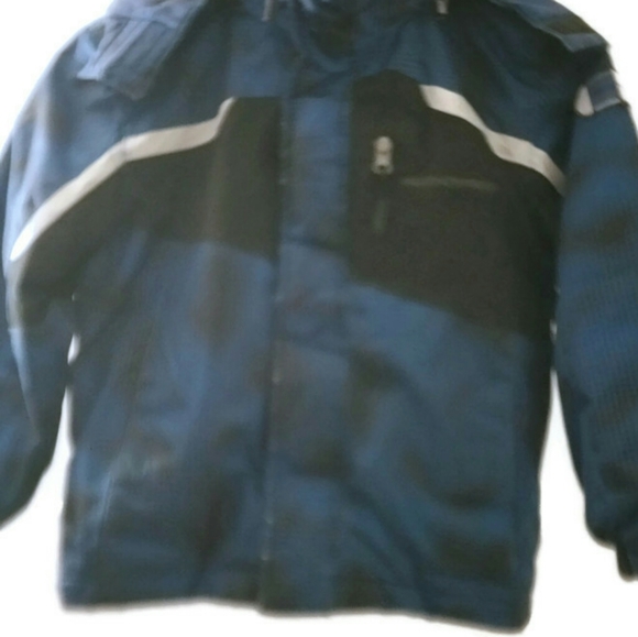 BOYS Blue Heavy Winter Coat WEATHERPROOF Size 5/6 - Picture 4 of 9